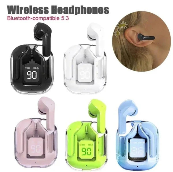 Air31 Earbuds Wireless Crystal Transparent Body ( Random Color )