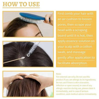 Anti Greying Hair Serum Black Ganoderma Lucidum Black Hair Solutions