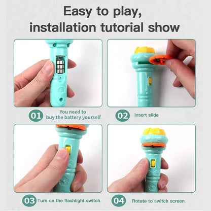 Flash Light Projector For Kids | Sleeping Story Book